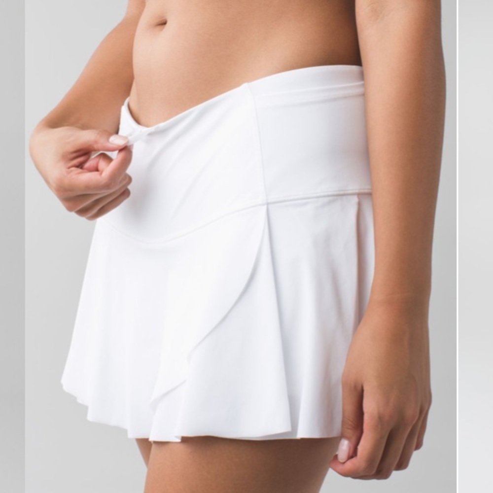 Lululemon RARE Hit Your Stride Tennis Skirt White